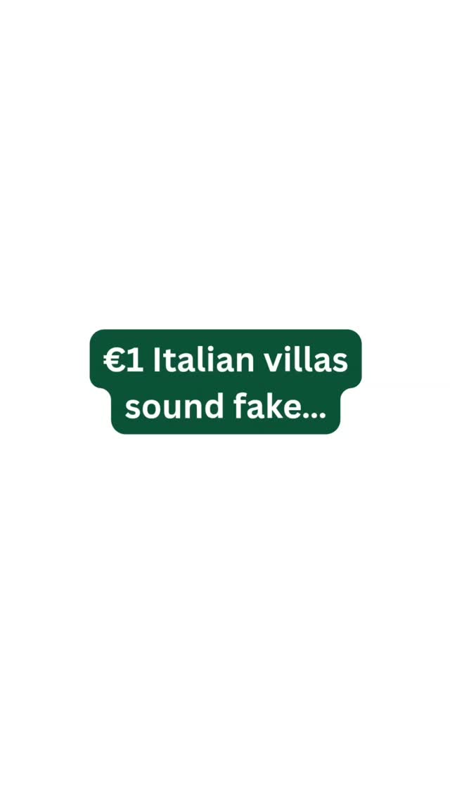 €1 villas aren’t cheap.
They’re slow, political, emotional assets.
And that’s exactly why I like them. 🇮🇹🏛️
#EuroHouse #ItalianRealEstate #AlternativeAssets #WeirdInvestments #Allocaverse