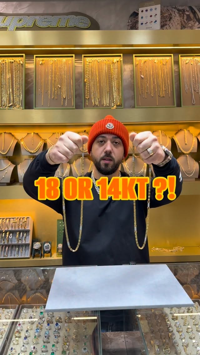More gold or more strength? The gold debate starts here. What do you guys think? Leave a comment below 👇
14KT gold
• More durable and scratch-resistant
• Better for everyday wear
• Slightly lighter color
• More affordable
18KT gold
• Higher gold content (75% pure gold)
• Richer, deeper gold color
• More luxurious feel
• Softer, so it can scratch a bit easier
In short:
14KT is made for daily life, 18KT is made for pure gold lovers!
#14ktgold #18ktgold #antwerpshopping #goudenketting #herenketting
