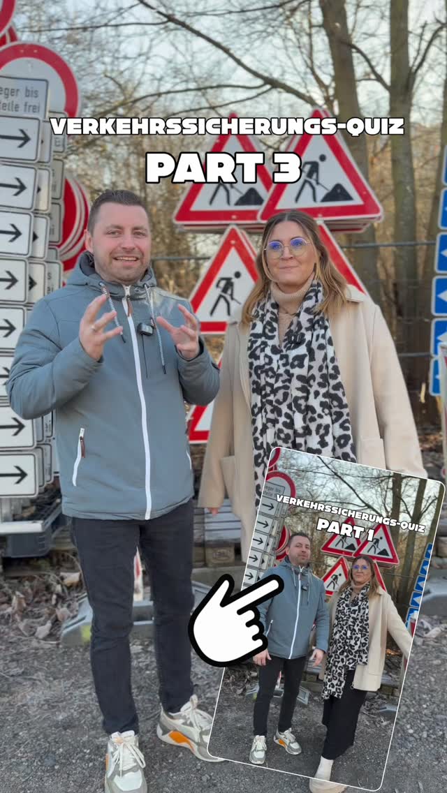 Letzte Runde des Verkehrssicherungs-Quiz ❓❔❓❔
Mal sehen wie sich Sabrina diesmal schlägt. 🤭
Macht gerne mit und prüft euer Verkehrssicherungs-Wissen.
Sollten wir Sabrina ihren Führerschein entziehen? 😅😅😅
#verkehrssicherung #baustelle #straßenverkehr #verkehrsschild #baustellenabsicherung