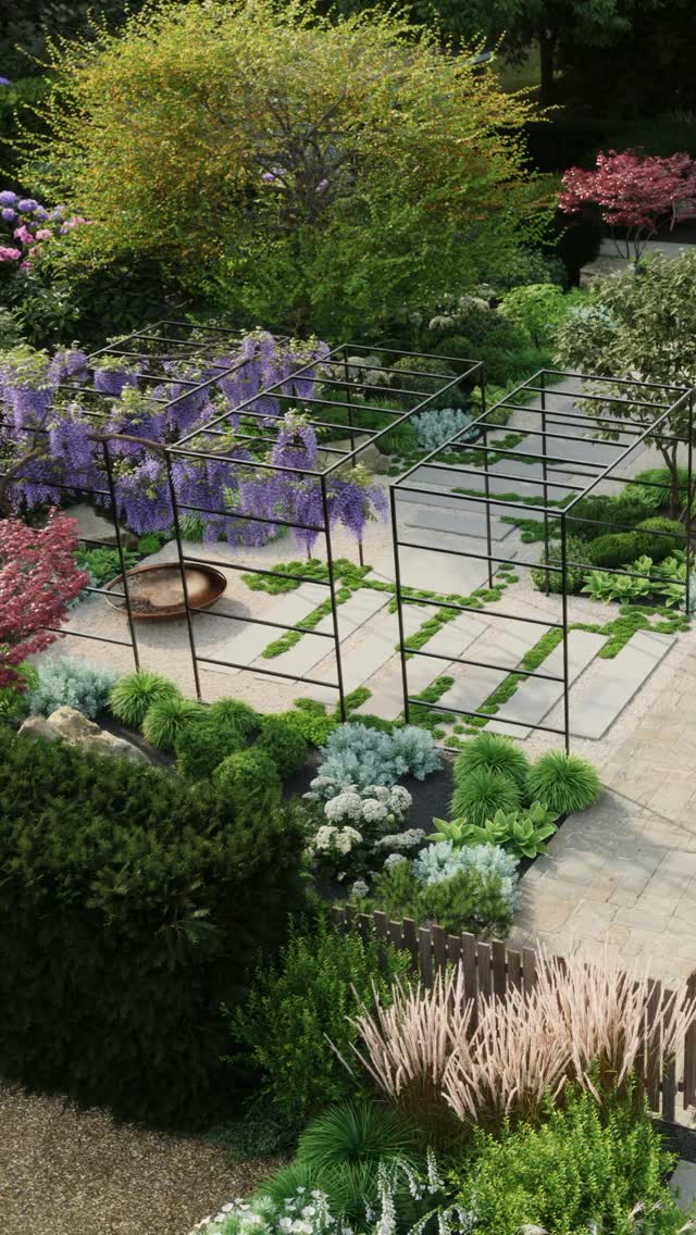 As part of the client brief for this garden in West Sussex we were asked to include a Japanese inspired area which is key to the views from the living areas of the house and provides a tranquil space to move through to access other parts of the garden. The planting here is simple and textural, key trees include an Acer palmatum ‘Ozasukaki’ together with Mondo grass and other low-growing species planted into the gravel between the large stepping stones. There’s also a simple water feature, and a wisteria which will eventually cover a lightweight steel pergola. Structure is provided by evergreen planting, as well as local Horsham Stone boulders.
We’ve really enjoying working with @verdelandscapes on the build of this project and are super excited to go back this spring to see how it’s developing.
If you’re thinking about designing your garden give us a call, we’d love to help!
ABOUT: Joe Perkins Design is a multi-award-winning landscape design consultancy, creating innovative outdoor spaces that celebrate the environment, wildlife, and biodiversity. Working across the U.K. and internationally, we partner with clients who share our passion for sustainable and visionary design. Discover more about our work at: joeperkinsdesign.com
Renders: @samuelnorth3d