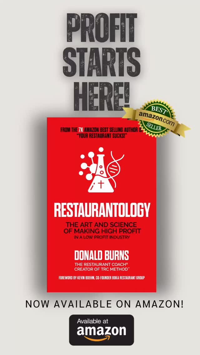 It’s LIVE! Biggest book yet and already an Amazon Best Seller! 🔥
Restaurantology: The Art and Science of Making High Profit in a Low Profit Industry is now available on Amazon.
Kindle and paperback versions are officially out in the world.
This is my biggest, most comprehensive book yet.
698 pages of hard-earned lessons, frameworks, systems, and truths pulled from decades in the trenches.
This isn’t a “feel good” restaurant book.
It’s not motivational fluff.
It’s not theory.
It’s the blueprint for restaurant owners who are tired of being busy and broke… and ready to build something that actually pays them back.
Inside you’ll find:
– The Profit Illusion and why 5% margins are a trap
– The Core Four of Restaurantology
– The Profit Formula and real cash flow rhythms
– The Labor Profit Leverage Model
– The Empire Operating System
– The Inner Game of the Empire Builder
– And the 20 Laws of Restaurantology
If you’re serious about transforming your restaurant into a disciplined, profitable, self-sustaining machine…
This book is for you.
Search “Restaurantology Donald Burns” on Amazon and grab your copy.
Kindle or paperback.
Let’s build something legendary.
#Restaurantology #RestaurantCoach #TRCMethod #RestaurantOwner #HospitalityLeadership ProfitFirst BuildAnEmpire