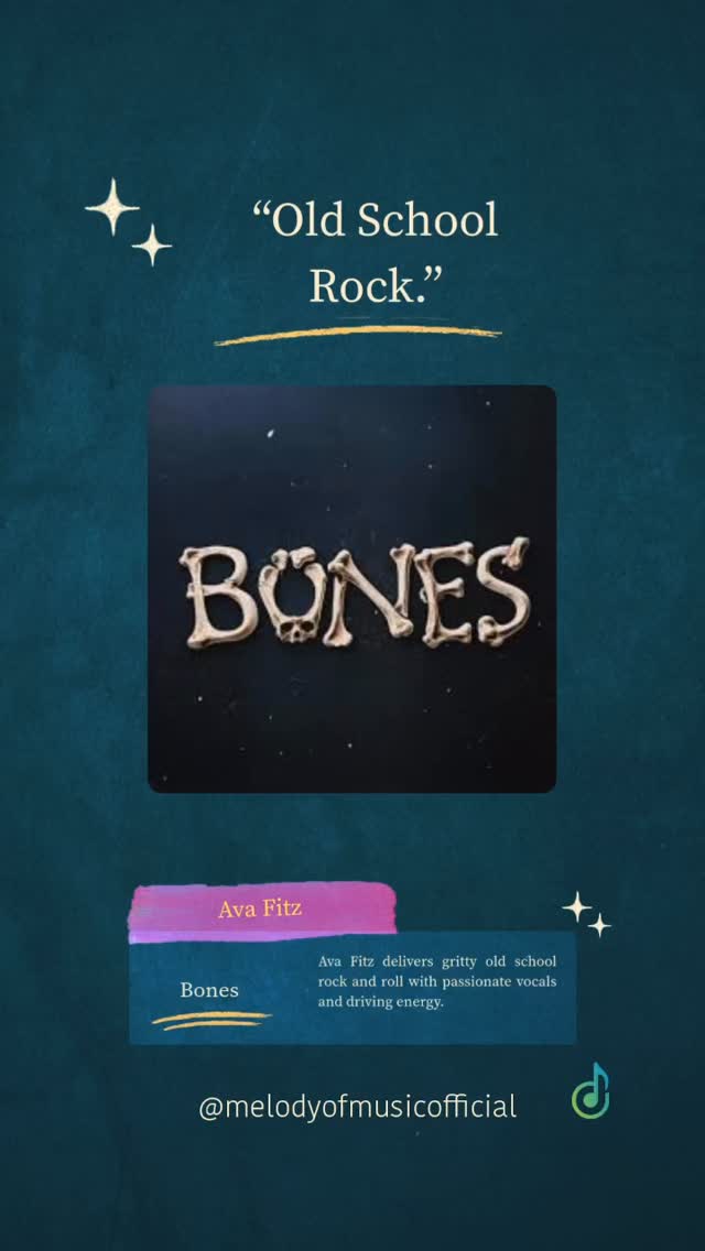 Ava Fitz delivers old-school rock ‘n’ roll, blending passionate vocals with gritty guitars, capturing the haunting pull of past connections.
#avafitz #bones #rockmusic #melodyofmusic #songreview