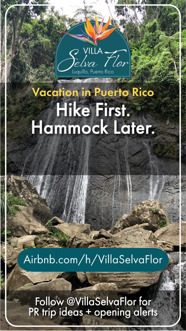 Hike first. Hammock later.
Trail energy now. Hammock energy after.
📍 Luquillo, Puerto Rico | Top 1% of homes on Airbnb ⭐
Plan your escape → airbnb.com/h/villaselvaflor
#PuertoRico #PuertoRicoTravel #HikeAndChill #RainforestVibes #WeekendMood #VillaSelvaFlor