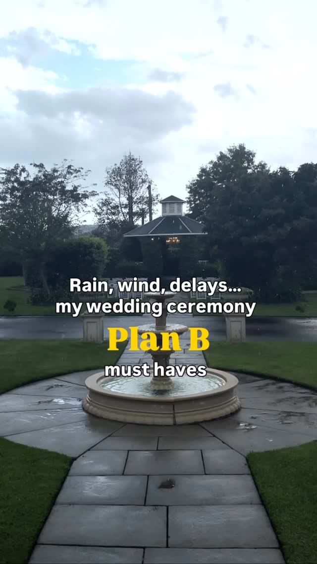 Work with me on this one. Plan B isn’t pessimistic, it’s essential in wedding planning.
Plan B doesn’t change the meaning. It protects the magic. And that is what we did at a recent wedding, we waited 50 minutes for the storm to pass and then it was blue skies.
I don’t do weddings in the rain. I’ll absolutely marry you in a paddock, on a clifftop, at the beach but I don’t do weddings in the rain. ☔️😜
Not because I’m precious, (I am@over the electric gear) but because soggy guests, drowned-out vows and windswept hair in your forever photos??? Is that the vibe we’re going for.
That’s why we plan a fabulous Plan B. Same love story. Same magic. Just without the frizz and the flooded mascara.
When you book your ceremony with me, we don’t just create a beautiful, heartfelt moment… we create a backup wedding ceremony plan that protects it.
Rain? Wind? Heatwave? A surprise venue hiccup?
Your love story doesn’t pause, and neither do we.
Having a Wedding Plan B means:
✌🏽A wet weather ceremony option already discussed
✌🏽A clear communication plan with your venue + vendors
✌🏽Guest comfort considered
✌🏽Your ceremony script adaptable to location changes
✌🏽A calm, experienced marriage celebrant leading the way
Because an stress-free wedding ceremony isn’t luck, it’s preparation.
As a Wollongong & Illawarra Marriage Celebrant, I build flexibility into your ceremony planning from day one. You get romance, warmth, personality… and a professional who knows how to pivot with grace.
#weddings #southcoastcelebrant #wetwedding #wollongongcelebrant