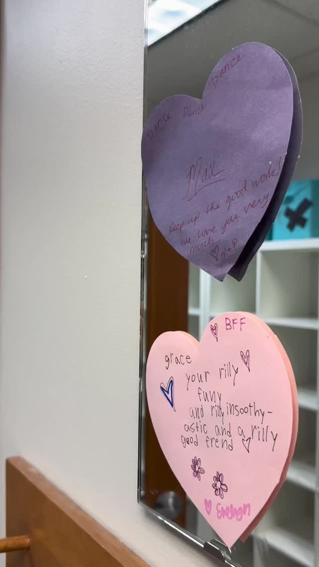 ❤️ Our studio mirrors got a LOVE makeover! ❤️
Our dancers had so much fun adding hearts, happy messages, and lots of smiles to the studio! Watching their creativity and kindness shine makes our dance home extra special. 💕✨
#DanceFun #KidsWhoDance #StudioSmiles #DanceFamily #LittleDancers DanceJoy CreativeKids MomentumDance HappyDancers DanceStudioFun