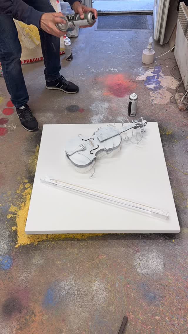 #popart #violondelespoir #camouflage