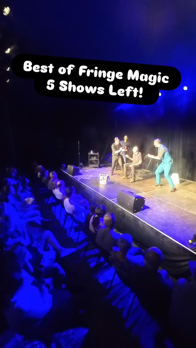Only a few shows left of Best of fringe Magic! Don’t miss it! #bestofffringemagic #adlfringe #adelaidemagictheatre