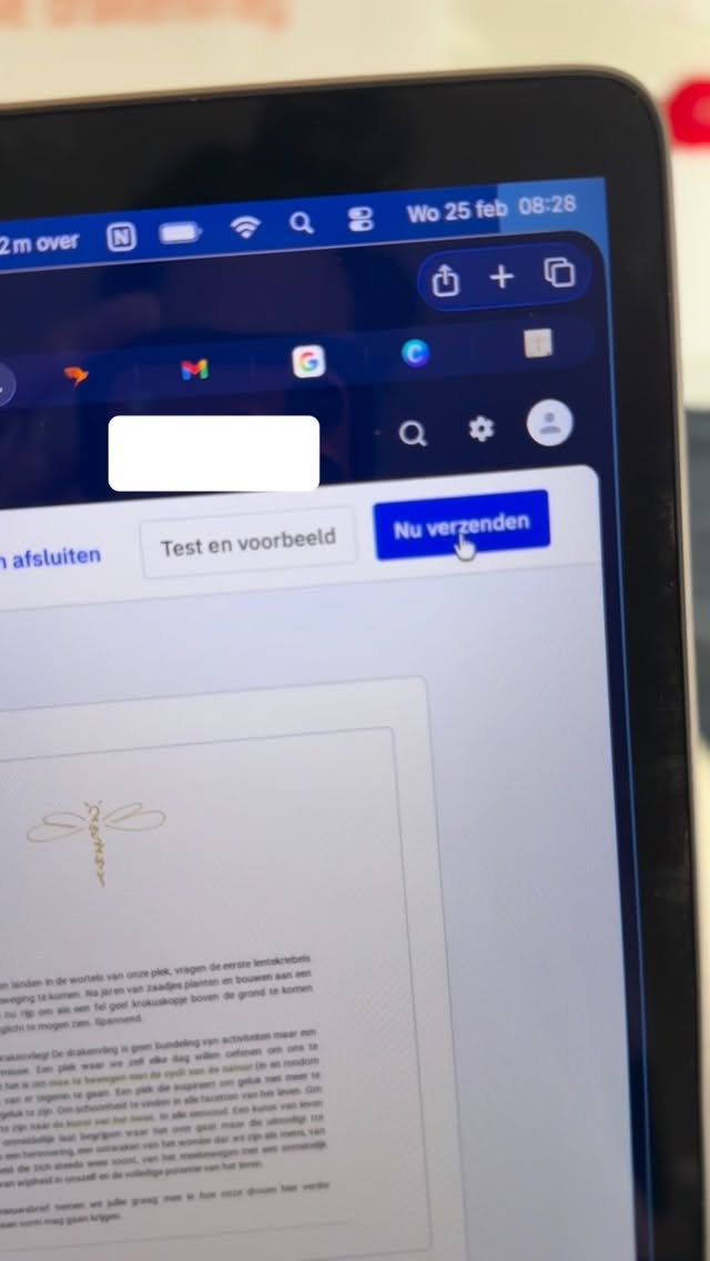 Onze eerste nieuwsbrief is verzonden 🥳!
Wil jij hem ook graag ontvangen, schrijf je dan in via www.drakenvlieg.be