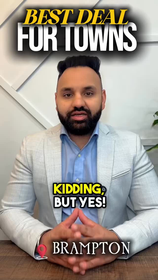 BRAND NEW TOWNHOMES IN BRAMPTON 🚨
🏡 Starting from $663K (before rebate)
💵 Eligible buyers may reduce the price to approx. $607K after rebates
📅 Closings 2027–2028
📍 Location: Brampton
This is a rare opportunity to secure pre-construction pricing in one of the GTA’s strongest markets before the next price increase.
Early buyers get the best selection and positioning.
📞 Call or text 416-857-7186
💬 Comment “BRAMPTON” for full details.
#arshpanesar #tdotpreconca #BramptonRealEstate #PreConstructionDeals #GTAHomes