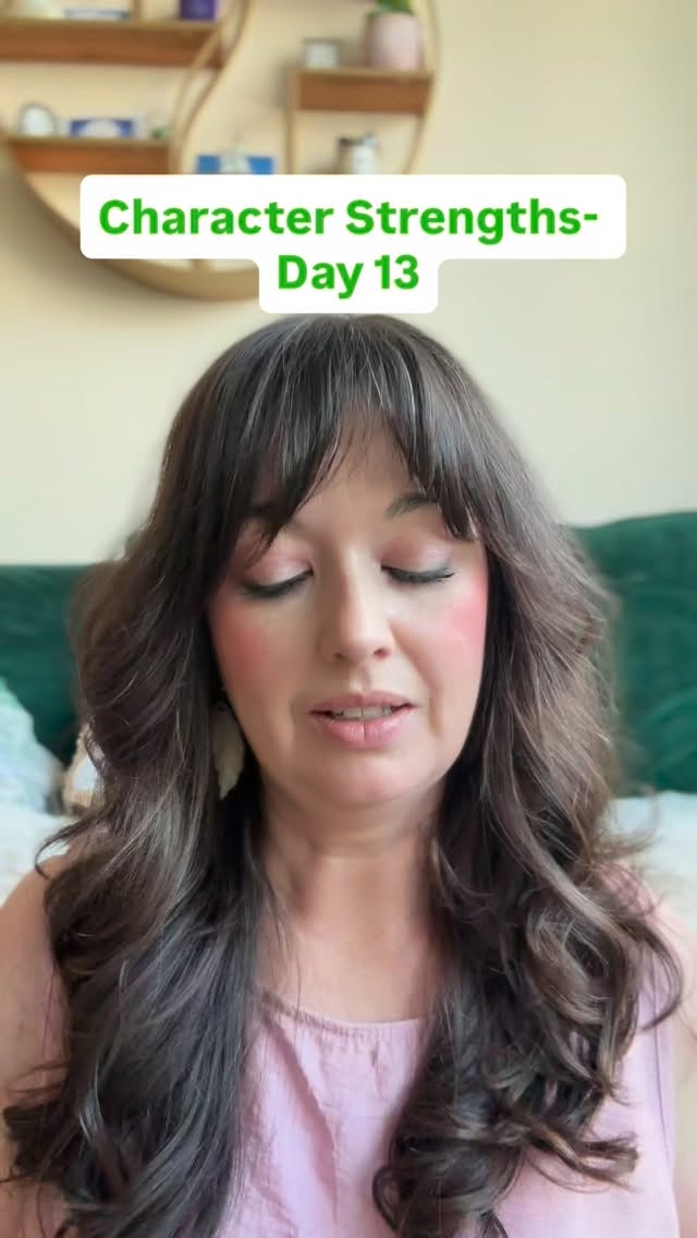 Character strengths - Day 13
#positivepsychology #coachingpsychology #characterstrengths #strengthoftheday #cardoftheday