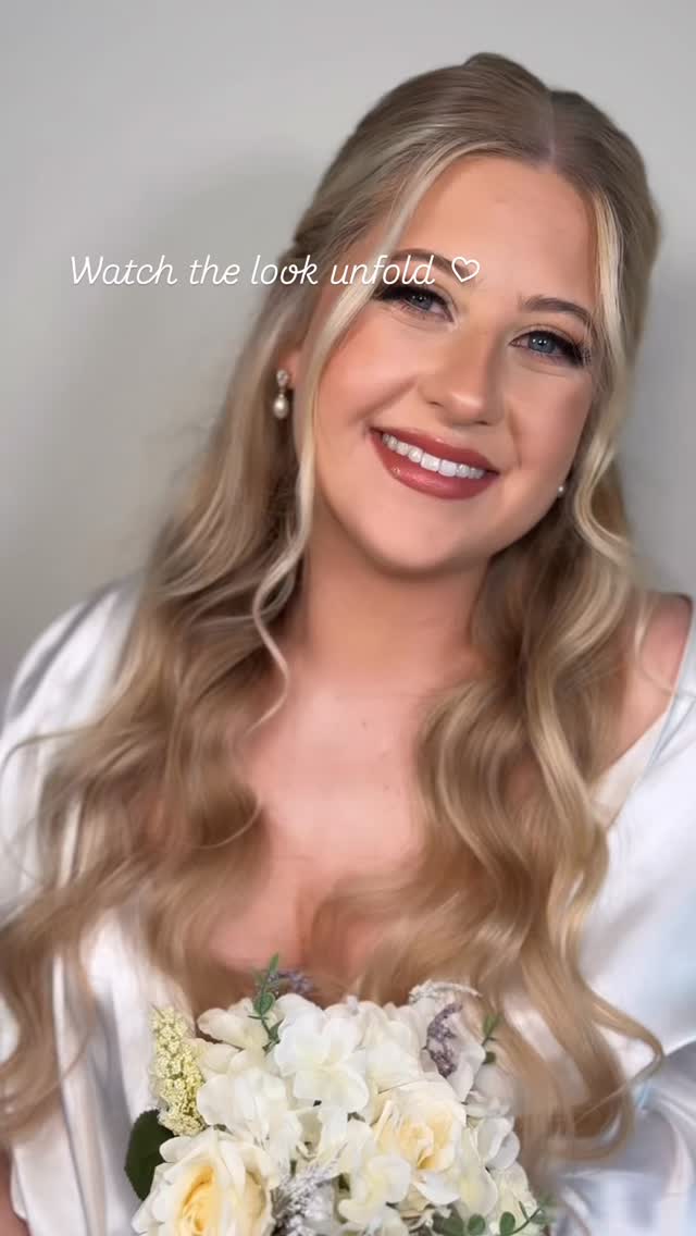 Behind the scenes of this beautiful bridal transformation! 🤍✨ What’s your favorite part of this bridal look? Comment below! 🫡