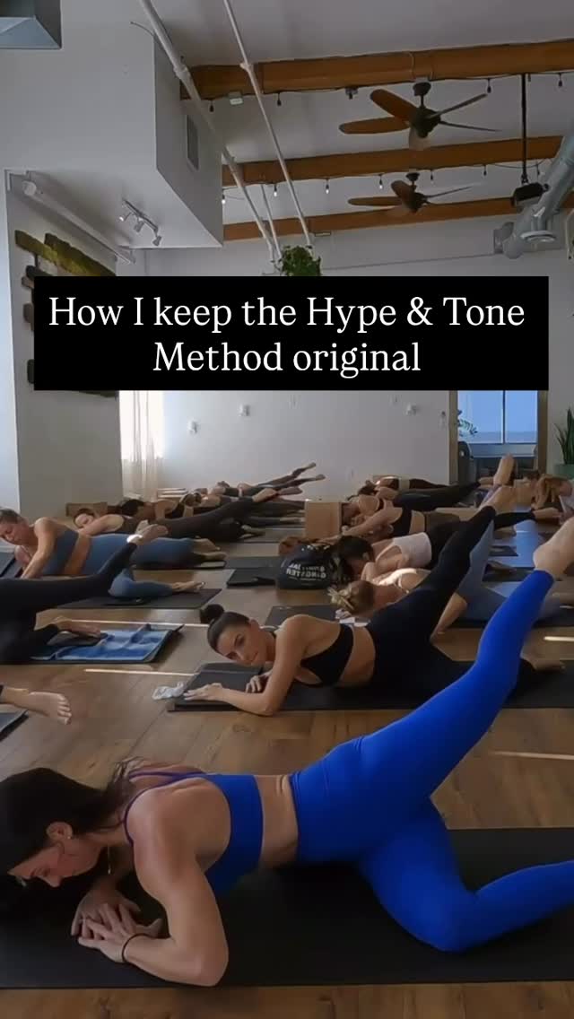 Early on in developing the Hype & Tone Method, I realized real quick this was the secret to being original. ✔️