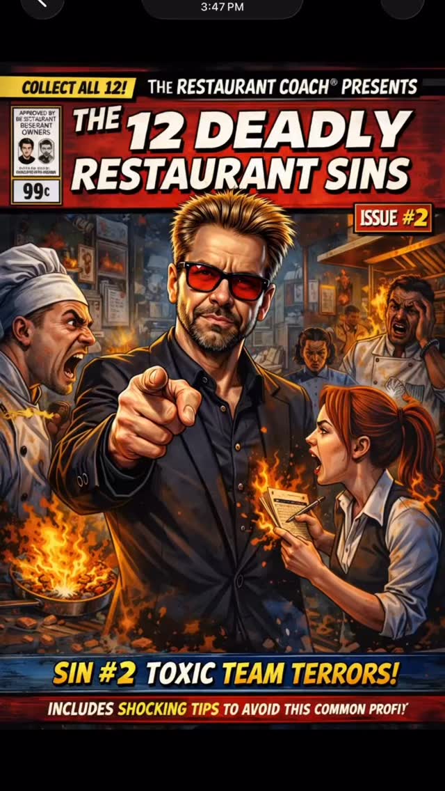 🔥 SIN #2: TOXIC TEAM TERRORS 🔥
You don’t have a staffing problem.
You have a tolerance problem.
Toxic energy doesn’t start with the team.
It starts with what the leader allows.
The eye rolls.
The gossip.
The passive-aggressive comments.
The “that’s not my job” attitude.
You let it slide once.
Then twice.
Then it becomes culture.
And here’s the part most owners don’t want to hear:
High performers don’t leave bad restaurants.
They leave undisciplined leadership.
Toxic teams aren’t created overnight.
They’re built slowly through weak standards and emotional management.
If you want a strong culture:
• Enforce standards immediately
• Remove cancer early
• Reward ownership loudly
• And stop protecting feelings over performance
Culture either protects profit…
or destroys it.
Want the full breakdown of the 12 Deadly Restaurant Sins and how to eliminate them?
👉 Check out my latest Amazon Best Seller… Restaurantology
Because toxic teams don’t fix themselves.
Leaders do.
#RestaurantCoach #TRCMethod #Restaurantology #Leadership RestaurantOwner Culture