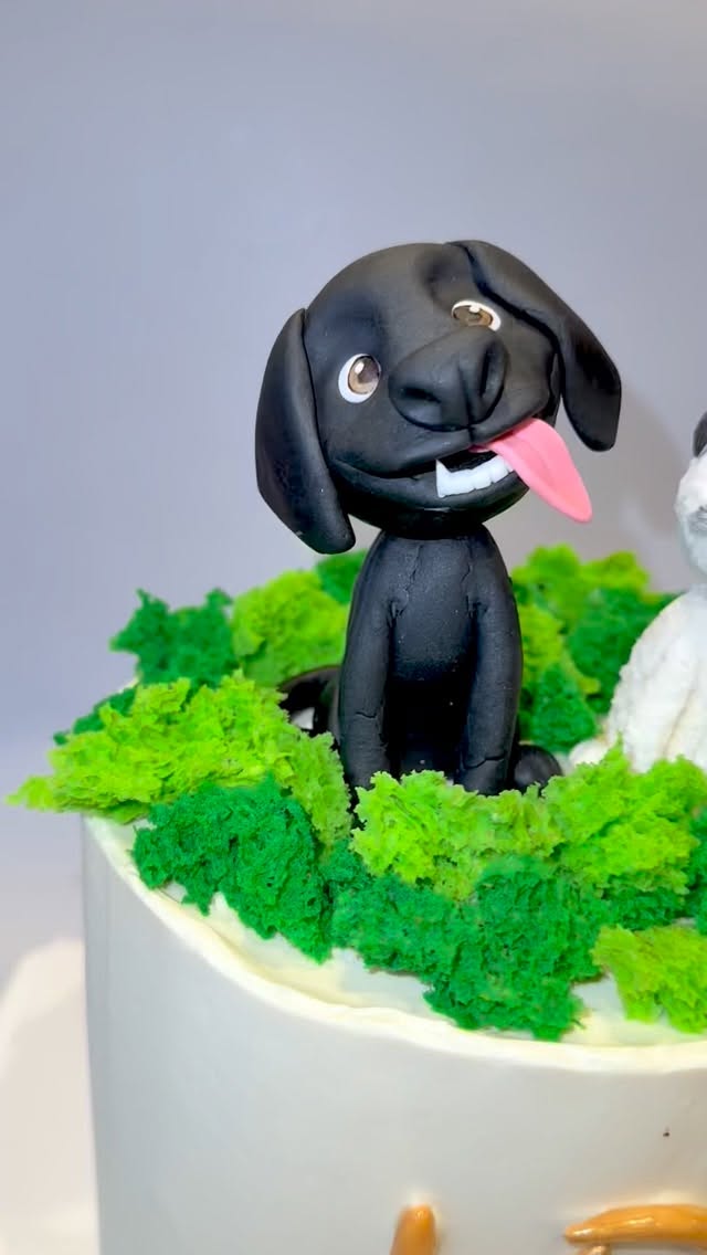 Charlotte’s 18th - but make it pawsome 🐶✨
Two handmade pups nestled in edible moss, sitting proudly on a cake as special as she is 💚🎂
For any bespoke cake enquires head to our website, give us a call of pop in the shop! ❤️
📍 Bel Sourire Cakes, 9 Westgate, Wetherby
.
.
.
.
#belsourirewetherby #wetherby #cakeart #cakes #wetherbycakes