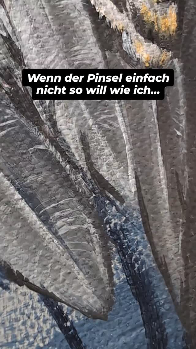Was macht man dann? Entweder wars heute zu viel Farbe oder keine, oder zu breit.
Kann man gar nicht gebrauchen bei Details.
Manchmal ist es wirklich wie verhext.
#animalart #acrylicpainting #acrylart #wildlifeart #myownartology