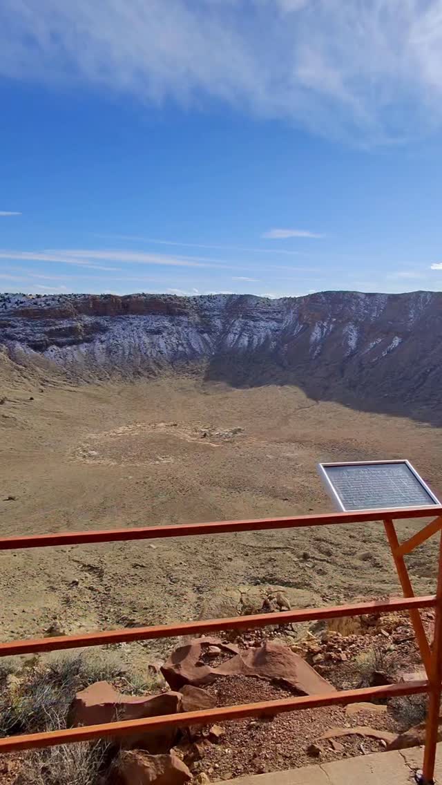 This Meteor Crater is 50,000 YEARS OLD?! 🤯☄️ #spacefacts #geology #sciencefacts #alien #route66