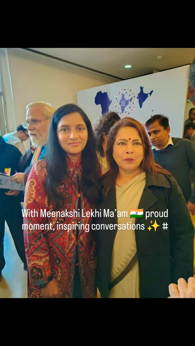 Power meeting with Meenakshi Lekhi Maโam ๐ฎ๐ณ
Strong women. Strong leadership. Strong India. โจ
Grateful for the conversation, vision & inspiration.
Moments like these remind me why we serve with purpose.
#MeenakshiLekhi #viralreels #instagramreels #sarkaarinaukri #motivation
PolicyTalks, LeadershipGoals, Inspiration Grateful DelhiEvents, WomenPower, PublicLife