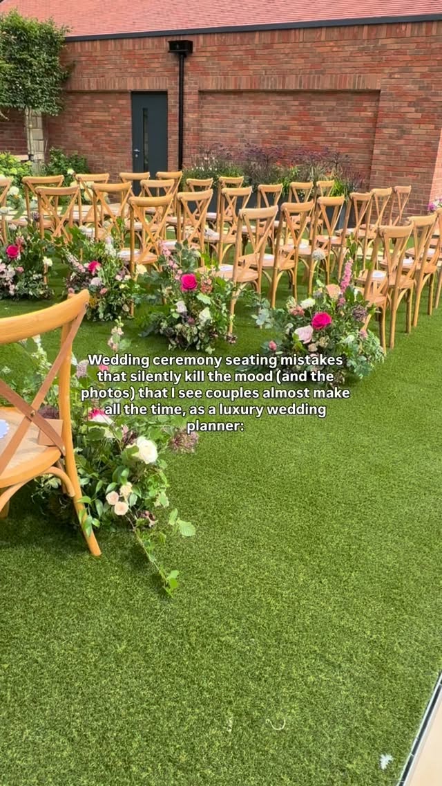 Have you noticed any of these?!
Here are 6 common seating mistakes that can totally throw things off, and how to avoid them. Of course, my couples get it right with a little expert guidance from me!
1. Phones out = moments missed
I get it - everyone wants that perfect shot. But phones in the aisle or held up mid-kiss ruin the photos and distract from the moment. Encourage an unplugged ceremony (either via signage or asking your celebrant/registrar to mention it or both!) so guests can be present, and your photographer can capture clean, beautiful shots.
2. Empty front rows = awkward energy
It might feel polite to sit further back, but those front row gaps look empty and disconnect guests from the moment. Ask your groomsmen to guide people to fill from the front - it creates a more intimate and balanced look for your photos.
3. Reserved signs are there for a reason
Make sure guests know which seats are saved for VIPs - and that those signs are clear. There’s nothing worse than a parent or grandparent left standing because someone didn’t realise the seat was reserved.
4. Splitting groups
Weddings are emotional and people want to share the moment with loved ones. Keeping families and friends seated together helps create warmth, laughter, and connection throughout the ceremony.
5. Late arrivals sneaking in
Few things distract more than guests shuffling in as the music starts. A gentle reminder on your invites to arrive early, makes a world of difference (and keeps your aisle walk stress-free!).
6. Accessibility forgotten
If anyone uses a wheelchair or has a pram, make sure they’re seated comfortably at the end of a row or with easy access. A little planning goes a long way in making everyone feel included and at ease.
Get the seating right, and you’ll set the tone for a beautiful, connected ceremony with stunning photos to match.
Which of these have you seen at a wedding before? Let me know below!
I’m Victoria, I plan flawless and stress-free weddings that feel as good as they look in Yorkshire, Derbyshire, Cheshire and surrounds. Follow me for more wedding planning tips and inspo!