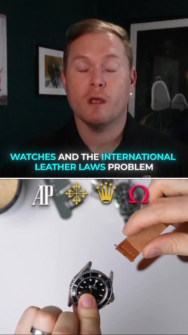 There’s a reason some watches ship strapless.
Exotic leather isn’t just a luxury, it means permits, inspections, and real seizure risk at the border.
Most buyers only learn that after something goes wrong.
#watchcollectors
#luxurywatch
#rolex
#timepiece
#watchaddict