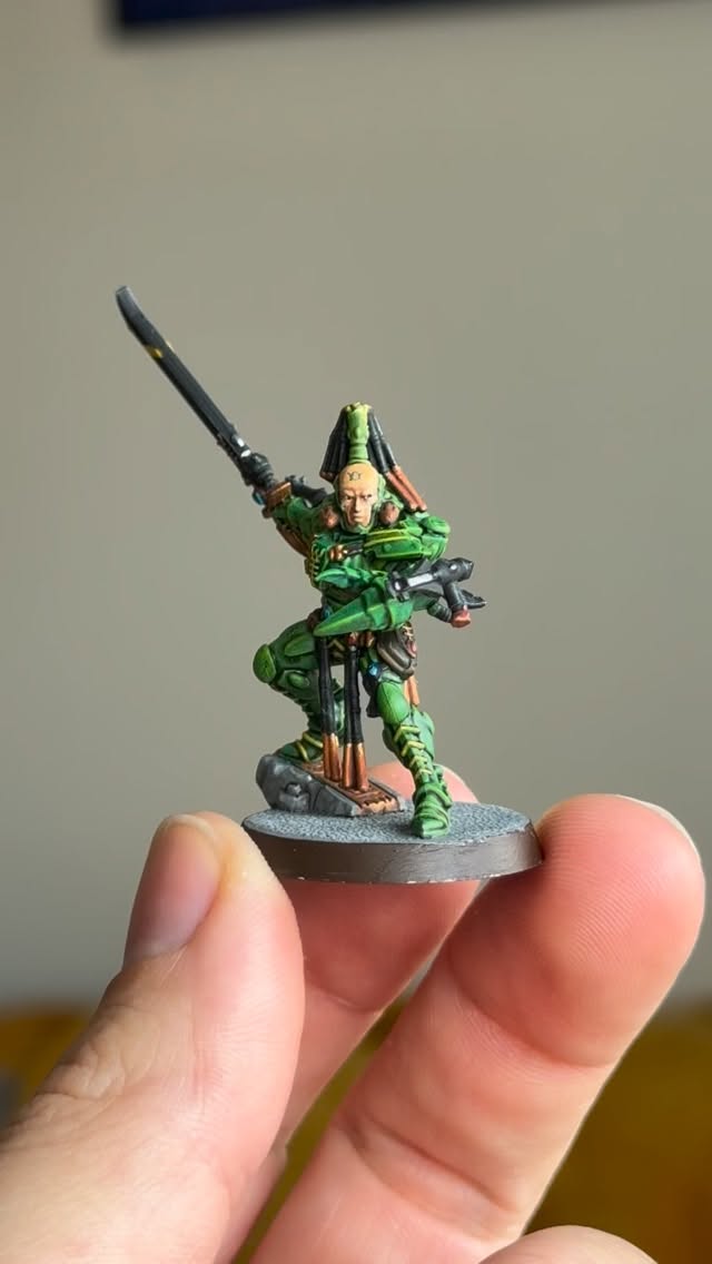 Rate my Striking Scorpion! #eldari #warhammer40k #eldar #miniaturepainter #paintwithme
Want more miniature videos? Subscribe to the YouTube channel - https://www.youtube.com/@DavidRodgersActing
Want to be part of a bigger community? Join our growing discord and show us what hobby projects you’re working on! Link below - https://discord.gg/fkecVPMV