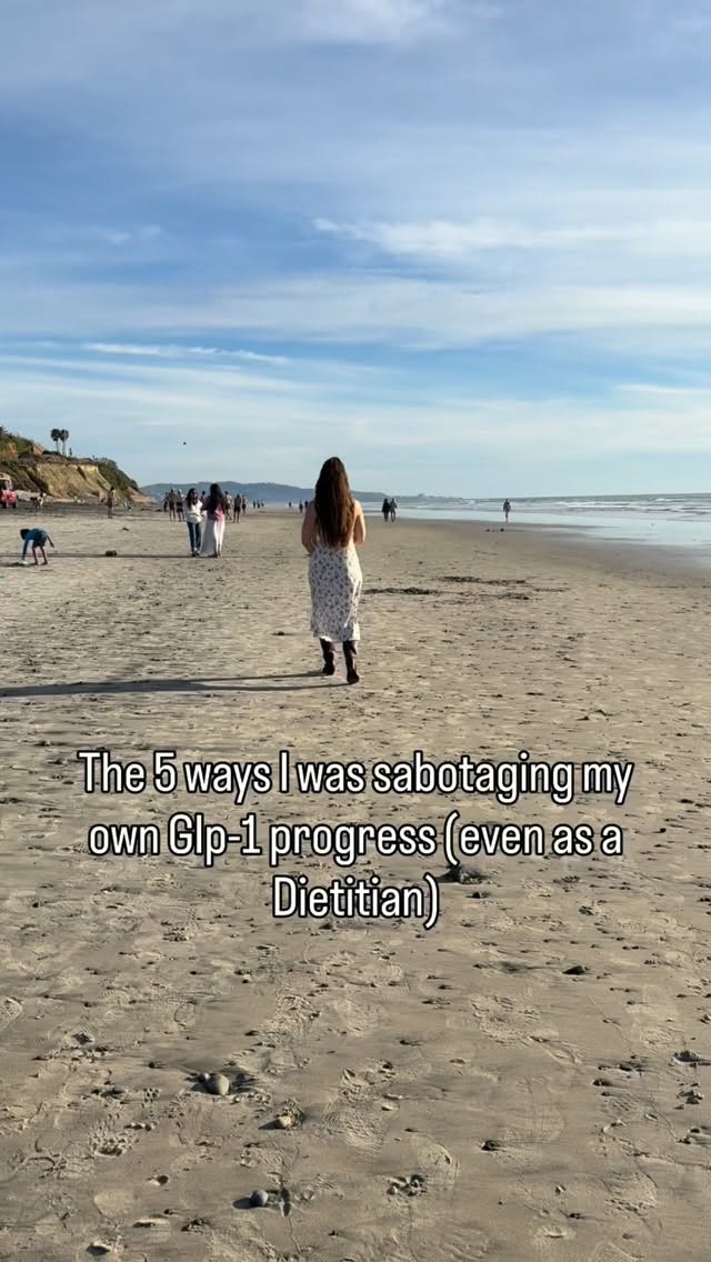 There was a season where I thought I was doing everything right.
I was eating “clean.” I cut out snacks, processed food, sugar, alcohol etc.
I assumed that meant progress would take care of itself.
But when I really paid attention, here’s what I realized:
1. I was eating protein… but assuming it was enough.
When I actually calculated it, it wasn’t high enough to truly protect muscle especially in a deficit.
2. I was waiting until I felt thirsty to drink.
But my thirst signals were blunted on my Glp-1. I was probably drinking half of what I actually needed and wondering why I was so tired (and constipated).
3. I was reacting to the number on the scale too quickly.
One slow week and I’d adjust calories. Increase exercise or restrict in some way even more.
I had no patience. No trust in the process.
And every time I overcorrected, the plan became less sustainable.
4. I thought I could do it on my own.
But without accountability, my commitment wavered.
5. I rotated the same meals over and over.
This can be so helpful during weight loss but what I didn’t realize is some of my staple meals were lacking key nutrients.
I wasn’t getting enough iron and ended up iron deficient. Hello fatigue!
💡This is exactly why now I help my clients zoom out and look at the full picture. We take a holistic approach inside my 12 week 1:1 nutrition coaching program The Metabolic Resilience Blueprint.
👉 If you find yourself making these same mistakes and want to feel confident you’re doing this in a way that gets you results, DM me CONFIDENCE and I’ll send you more info!