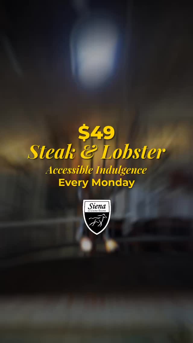 Monte e Mare as they say in Italy. This is Italian food in Austin with building you won’t forget. Monday Steak & Lobster at Siena - $49.
Wood-grilled New York strip and cold water lobster tail, cooked Tuscan-style over live wood fire. Accessible luxury in Austin’s most unique building.
Every Monday at Siena Ristorante.
Reserve your table: (512) 349-7667 or at sienaaustin.com
📍 6203 N Capital of Texas Hwy, Austin Texas Y’all