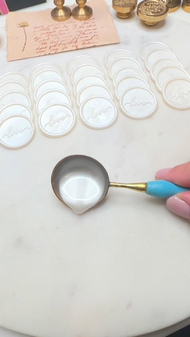 Love in Pearl White and Wedding ready! ✨
#WaxSeal #WeddingPlanning #Simplicity #Classic