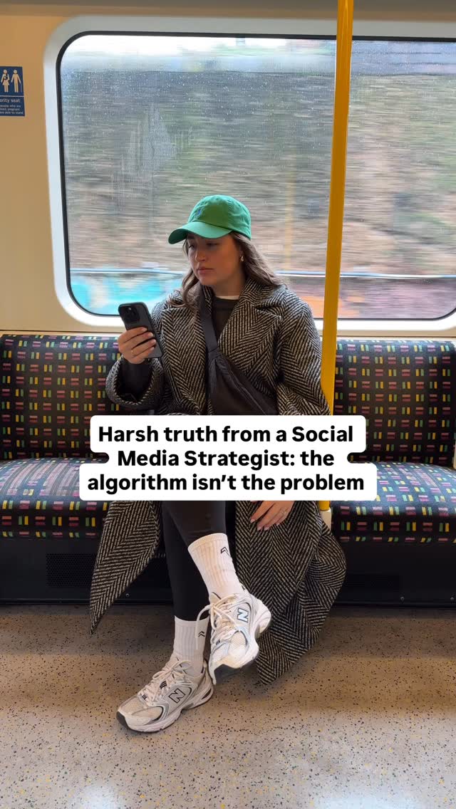 Nearly every social media advice video I see is about the algorithm and how to crack it, but as a social media strategist who has been doing this for 10 years, I don’t think the algorithm is your problem.
Not having a social media strategy is your problem.
Not knowing your objective is your problem.
Not understanding your audience is your problem.
Content is SO important, but having the foundations is place is what is going to drive real results.
Going viral isn’t the aim, building an engaged audience and getting results in line with your marketing objectives is the aim.