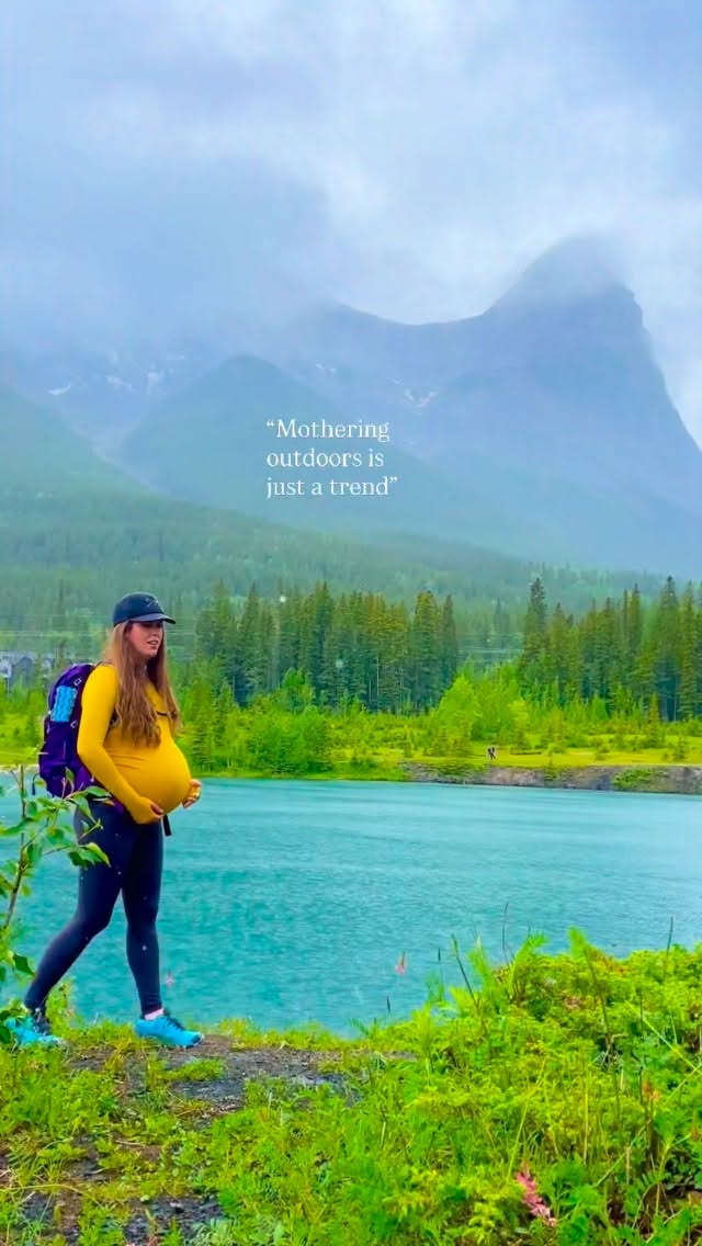 Maybe more moms will hop on this trend 👍
#motherhoodoutdoors