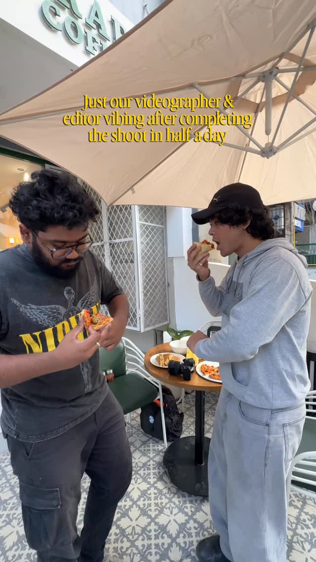 Just our creative crew refueling after wrapping the shoot in record time π¬β
(videographers, creative team, agency life, marketing agency, editor, funny reels, cinemats)
