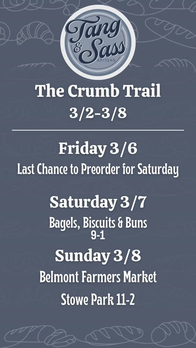 We bake it. You claim it. We don't judge, no matter how many bags it takes to carry it home! 😉
See you this weekend! And stay tuned via the email list for our St. Patrick’s Day and Easter menu drops!
Link in bio.