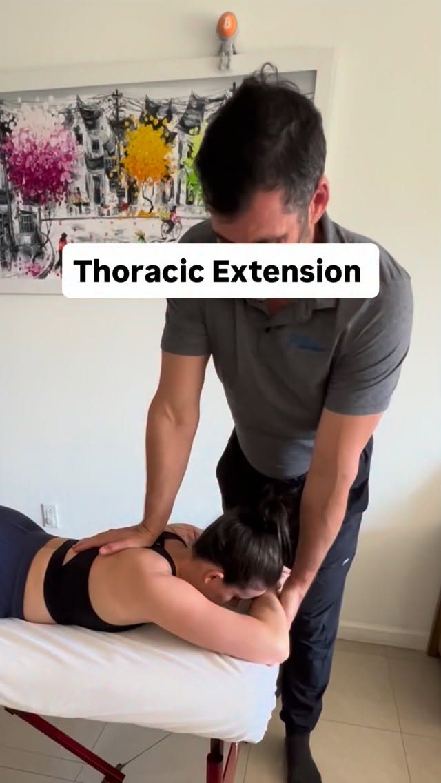 Stiff upper back? Your shoulders and neck might be paying the price for a thoracic spine that won’t extend.
Thoracic extension is essential for healthy shoulder mechanics, posture, and efficient breathing.
This drill helps restore extension through the thoracic spine by encouraging segmental motion, improving rib cage mobility.
Try 5–8 slow reps, focus on movement through the upper back, and notice how your shoulders and posture feel afterward. Save this drill and add it to your bodywork practice
.
✨ PPP 2026 LIVE TEACHING SCHEDULE ✨
Hands-on. Clinical. Immediately usable.
🗓 March 7-8
FlowStretch Level 1 — Foundations Weekend
📍 Miami, FL
Learn our PPP Flagship Stretching Protocols
🗓 April 18–19
FlowStretch Decompress Level 2 — Advanced Decompression Weekend
📍 Huntersville, NC
Learn to decompress the spine and hips using decompression techniques, decompression stretching, and long-lever fascial stretching
⚠️ FlowStretch Level 1 completion required prior to Level 2 attendance
🗓 May 30–31
Deep Therapeutics — Clinical Manual Therapy Immersion
📍 Merrimac, MA
Refine touch, pressure, and intent
🗓 August 1–2
FlowStretch Decompress Level 2 — Advanced Decompression Weekend
📍 Escondido, CA
Learn to decompress the spine and hips using decompression techniques, decompression stretching, and long-lever fascial stretching
⚠️ FlowStretch Level 1 completion required prior to Level 2 attendance
🗓 October 11
QL Masterclass — Half-Day Intensive Seminar
📍 Miami, FL
Learn how to assess, treat, and rehabilitate the Quadratus Lumborum
🗓 November 14–15
FlowStretch Decompress Level 2 — Advanced Decompression Weekend
📍 Miami, FL
Learn to decompress the spine and hips using decompression techniques, decompression stretching, and long-lever fascial stretching
⚠️ FlowStretch Level 1 required prior to Level 2 attendance
#massagetherapy #thoracicmobility #mobility #myotherapy #basrat
