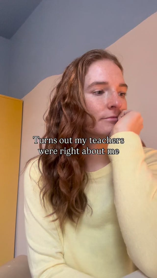 I was talkative, pushed back when things felt unfair or confusing, used gentle challenge to my advantage (being cheeky? 😝) and I alwayssssss asked the questions no one else could.
In class, okay, maybe being asked to stop talking for the #12th time was maybe a little disruptive for the teacher 😬 but I meant no harm, I just reeaaaaally wanted to understand why my friend had done that thing!
Wanting to understand instructions and next steps and asking for clarity in class meant I was ‘fussy’ according to an older teacher in the school. And I was told that my focus was off because I was too chatty. I think maybe I was just focussing on what was important to me! Not pythagorus’ theory or the battle of 1066.
Understanding people, being curious, learning about why, sharing ideas, working out what this means, helping people, and talking all things private was where I came alive.
I read the Dear Dierdre comments in the newspaper like they were comic books, I watched daytime chat shows for a hobby, I read every biography known to man before age 16 and I watched all the trauma documentaries growing up. (If you’re a millennial, you’ll understand).
This career was always meant for me.
Luckily for me, I didn’t listen to what teachers thought about my choice of passions….. once I found sociology and psychology, there was no dent they could make in my esteem 😆
So there’s my take on the teacher meme going around.
If only I could go back and tell them I get paid for just being me now 🥹☺️
#eastlothiancounsellor #eastlothiancounselling #counselling #walkandtalktherapy