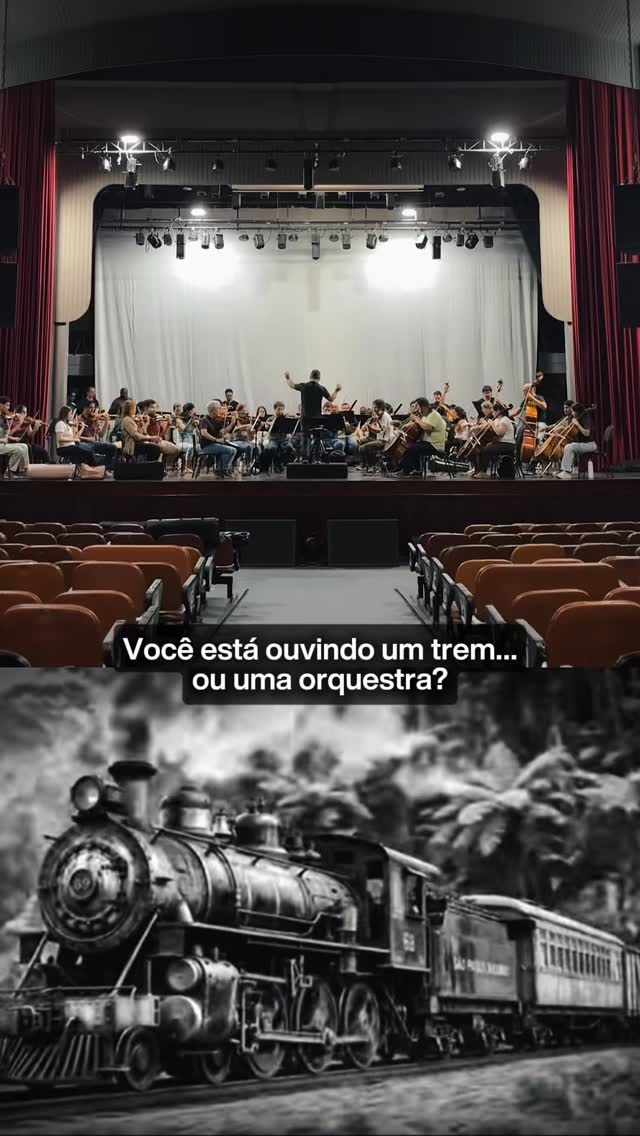 O som dos trilhos, o movimento da paisagem e a imaginação brasileira transformados em música 🇧🇷
“O Trenzinho do Caipira”, de Heitor Villa-Lobos, é uma das obras mais marcantes da música brasileira, capaz de fazer a orquestra soar como um trem atravessando o interior do país, unindo tradição, identidade e poesia sonora.
E nesta quinta você poderá embarcar nessa viagem conosco!
— Concerto “Brasilidades”
🗓 26/02 às 20h30
📌 Teatro Vitória
🎟️ ENTRADA GRATUITA
Venha viver a música brasileira em toda a sua força, cor e movimento. Esperamos você! 🎻💛