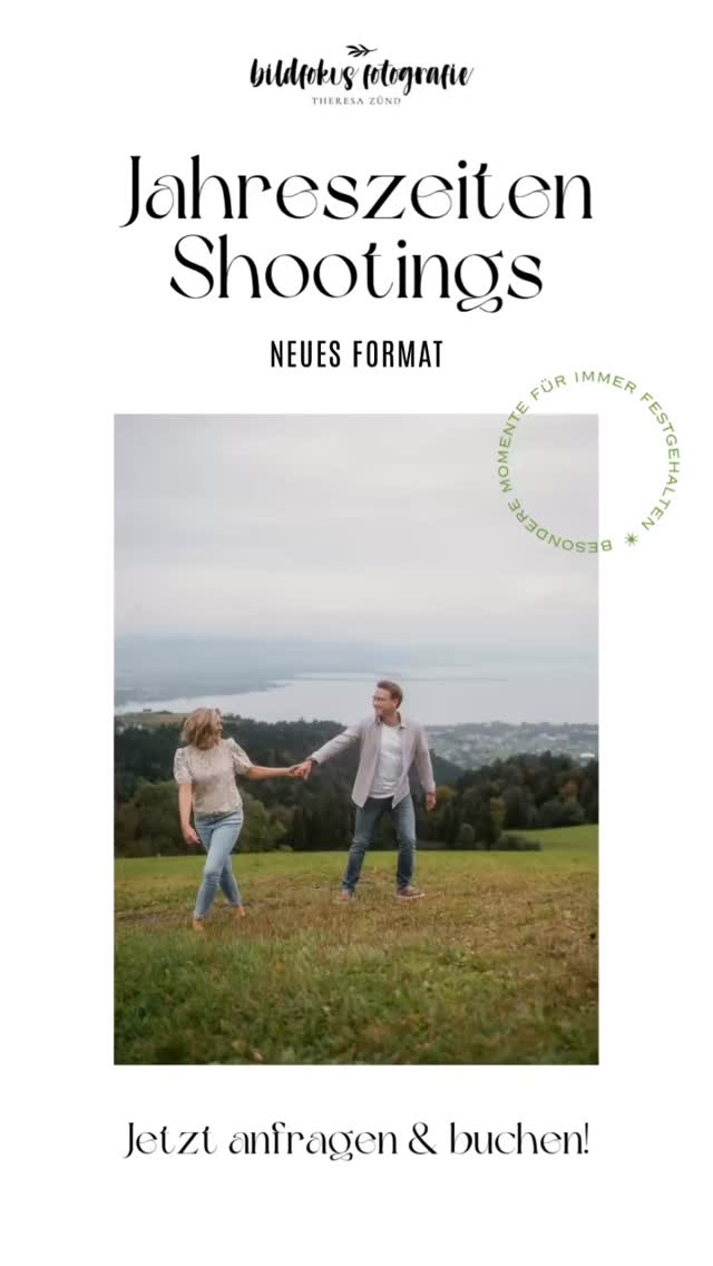 NEUES SHOOTING-FORMAT 💛
Jahreszeiten Shootings - einzeln und als Paket buchbar. ✨ auf einmal kommt da eine Vision, eine Idee - die durfte nun reifen und ich freu mich sie euch zu präsentieren.
Und passend zum „Launch“ des neuen Formats gibt es heute ein GEWINNSPIEL 💘
Gewinnen könnt ihr ein „one season only“ in der Jahreszeit eurer Wahl!
Was müsst ihr dafür tun?
• folge meinem Instagram Account @bildfokus_fotografie
• kommentiere gerne im Reel was deine Lieblingsjahreszeit ist ✨
• teile das Reel in deiner Story & markiere mich (damit ich es sehe) 🤓
Alle weiteren Infos zum neuen Format findet ihr die nächsten Tage in der Story & dann im neuen Highlight „jahreszeiten“ 🍁 ich freue mich auf euch & eure Buchungen! 😌
Das Gewinnsiel steht in keinem Zusammenhang mit Meta Platforms. Keine Barablöse möglich. Der Leistungsgutschein ist 2 Jahre ab Ausstellungsdatum gültig. Im Gewinn enthalten ist das Paket „one season only“. Das Gewinnspiel wird am 27.02.2026 ausgelost und der/die Gewinner/in wird per DM benachrichtigt.
MOMPRENEUR
FAMILIENFOTOGRAFIN
GEWINNSPIEL
MANIFESTATION