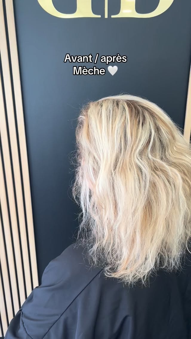 Avant / après mèche 🤍#vitryenartois #coiffures #fypage #mèche