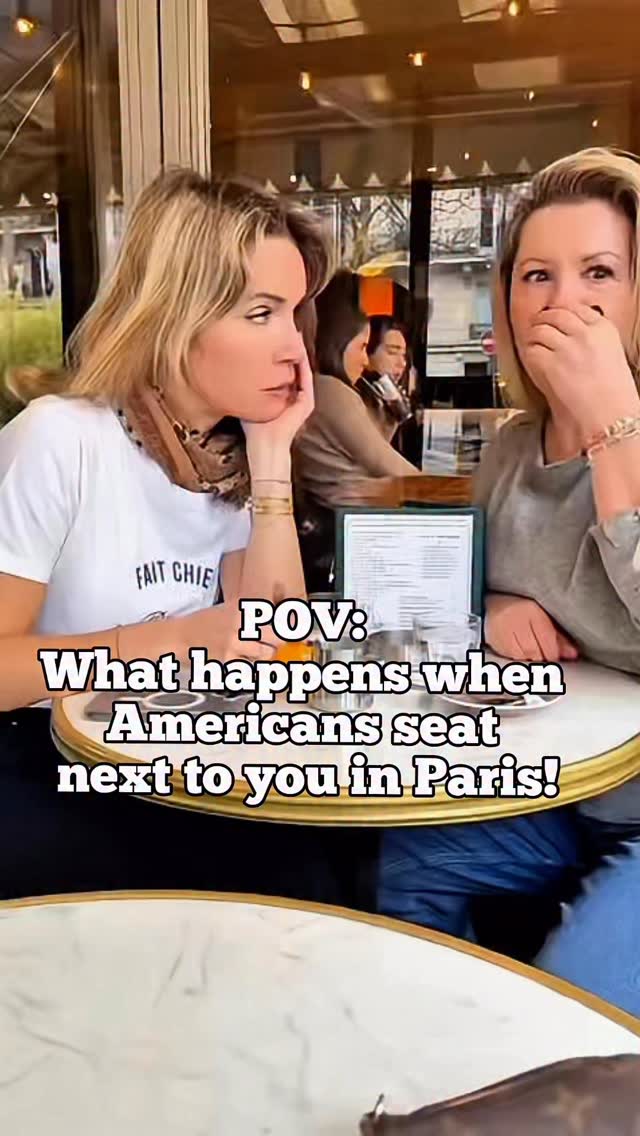 Apart from the podcast voice in cafes we ā¤ļø you guys šŗšø š«š·š!
POV: Youāre in Paris, gently sipping your espresso with your friend and two girls sit next to you:
āHI GUYS!!! WE LOVE PARIS!!!ā
You, internally:
Itās not that we love silenceā¦
we just donāt use our radio voices for coffeeš!
š«š·the famous tee shirt āFAIT CHIER PUTAIN DE MERDEā I am wearing is on sale on my website!šš» link in bio!
And donāt tell me this has never happened to you š
#parisianlife #cafeparis #parismood #humour #howtobeparisian