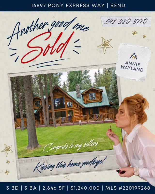 Officially SOLD in River Meadows.
This log home at the very end of the river is now home to new owners who get to wake up to water views, wildlife crossings, and the quiet that only true riverfront living provides.
There’s something special about a cabin on the river in Bend — and this one delivered privacy, character, and lifestyle.
Honored to represent the seller on a property this rare.
#RiverfrontLiving
#BendOregonHomes
#RiverMeadows
#LogHomeLife
#JustSoldBend