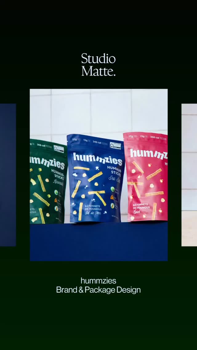 Branding & Packaging for Hummzies | Protein-Packed Hummus Chips
Services: Creative Direction, Brand Identity, Packaging, Web Design & Product Photography
#designstudiomatte #branding #brandidentity #logodesign #packagingdesign BrandDesigner