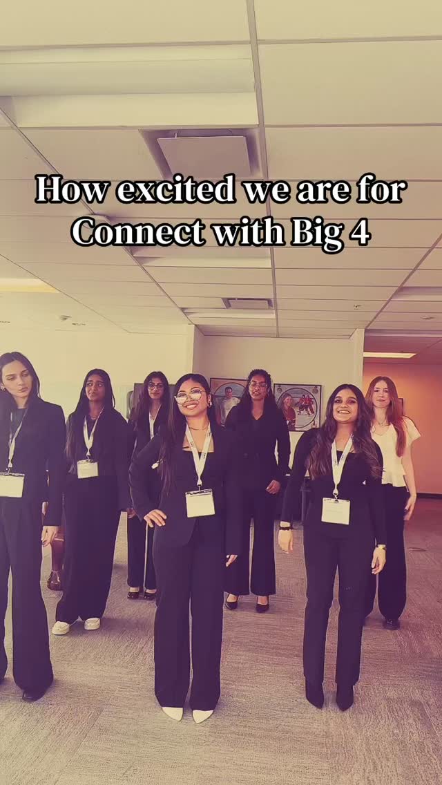 Connect with Big 4 is happening TOMORROW in DSB Lobby!
Sign up through the link in our bio