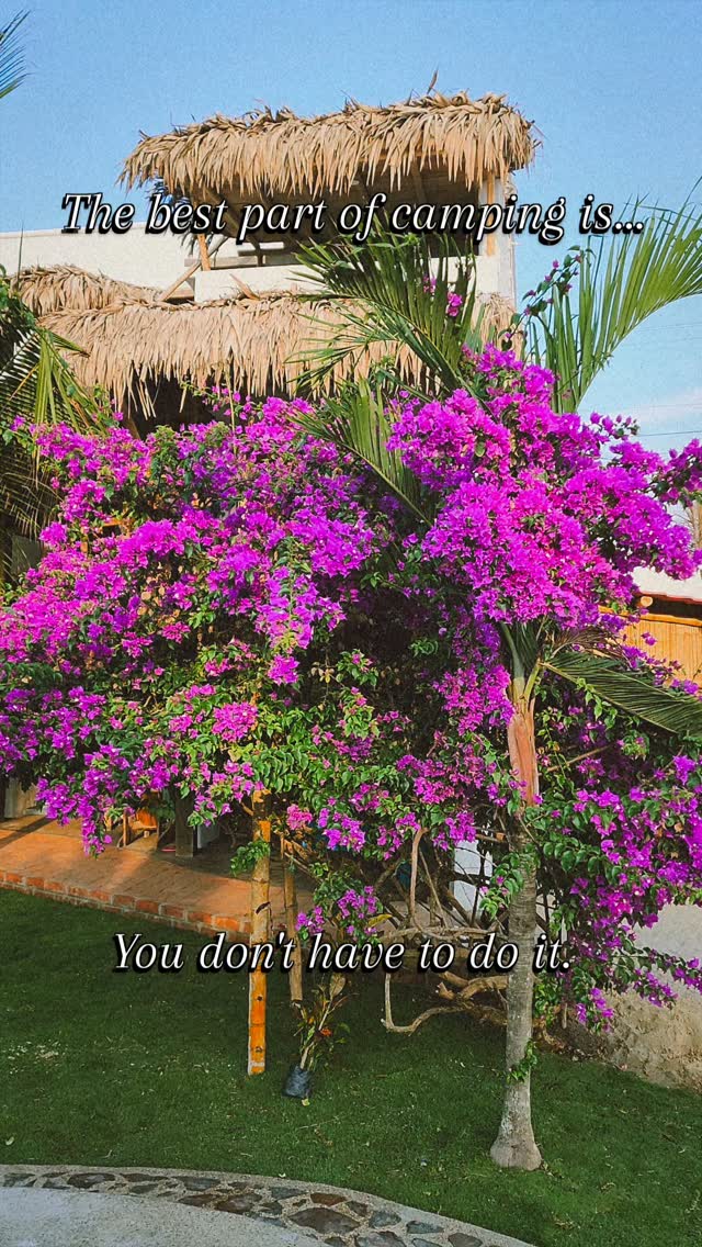 Camp right on the beach! Without camping...