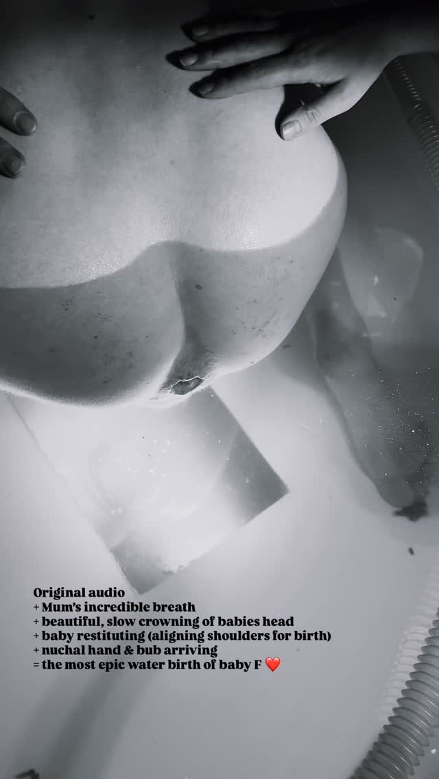 Born in calm and guided by breath - a gentle arrival where water holds, and love welcomes 🌊✨
📷 used with permission - thank you L 😘
#waterbirth #birthvideo #birthdoula #melbournedoula #doula