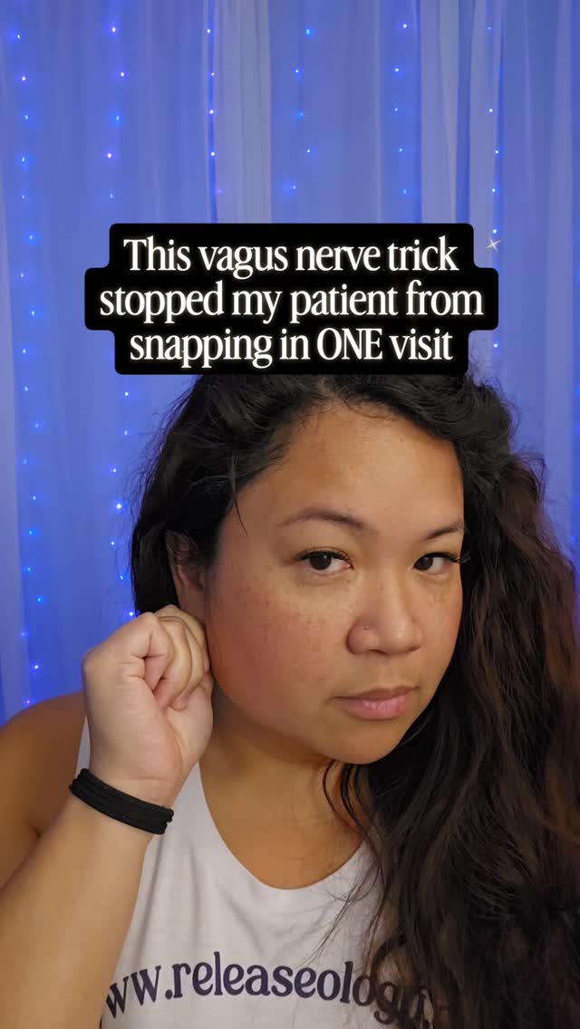 When I say ear pulls helped calm her down, I donāt mean a random trick.
The vagus nerve has a small branch that goes to part of your outer ear. That nerve helps your body shift into ācalm and safeā mode.
Thatās why some medical vagus nerve devices clip onto the ear.
When I gently moved and held parts of her outer ear, we werenāt just touching skin. We were sending signals to her brainstem ā the part of the brain that helps control stress.
And we watched her body change in real time:
⢠Her breathing slowed
⢠Her shoulders dropped
⢠Her jaw softened
⢠Her voice got quieter
She didnāt need to ātry harderā to control her reactions.
Her body needed help feeling safe.
Now hereās the important part:
Itās not about pulling hard. If youāre rough, your nervous system can feel attacked and tense up more. Gentle. Slow. Observing.
The ear is just one doorway into the calming system of the body. What works best depends on the person ā which is why I always test instead of guess. Your nervous system decides what it likes.
If you want to learn how to stimulate your vagus nerve the right way, comment LIBRARY for my nervous system library of my best steps. Or drop BOOK NOW for a link to schedule your individualized session.