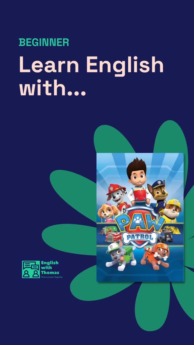 Quick beginner practice with Paw Patrol!
Fill in the blank: Everything she __ turns to gold.
Want the full lesson? Check out English with Thomas at the link in my bio!
#learnenglish #inglesbasico #ielts #englishtutor #toefl