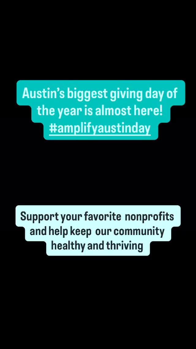 Leslie & Judy talk to Charli Krause with @ilivehereigivehere to find out how Amplify Austin Day helps keep hundreds of Central Texas nonprofits thriving and our community healthier& happier. #amplifyaustinday