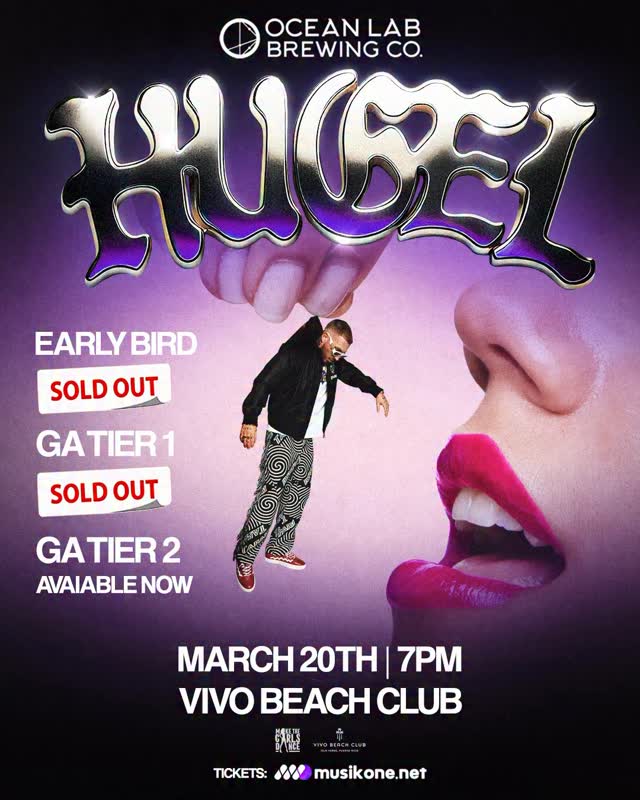 Ahora sí… 🚨 no te quedes guindado sin tu taquilla para @hugelthug
Último tier disponible: GA Tier 2
No te pierdas el evento más duro del Spring Break con la mejor vibra de #LatinTech & #AfroHouse junto a HUGEL & @djtomenzy
🎟️ Si aún no tienes la tuya, asegúrala antes del sold out.
Tickets -> https://musikone.net/hugelvivobeach
#VivoBeachClub #OceanLab #Musikone