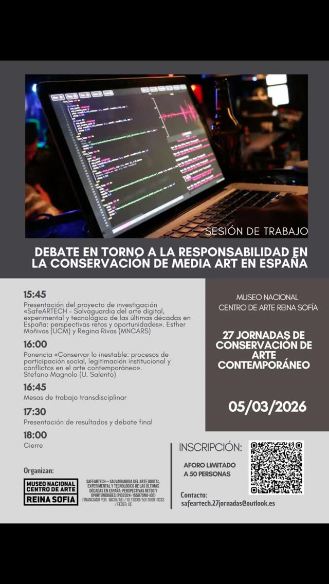 El 5, en Madrid, como parte del equipo de investigación de safeARTECH <3