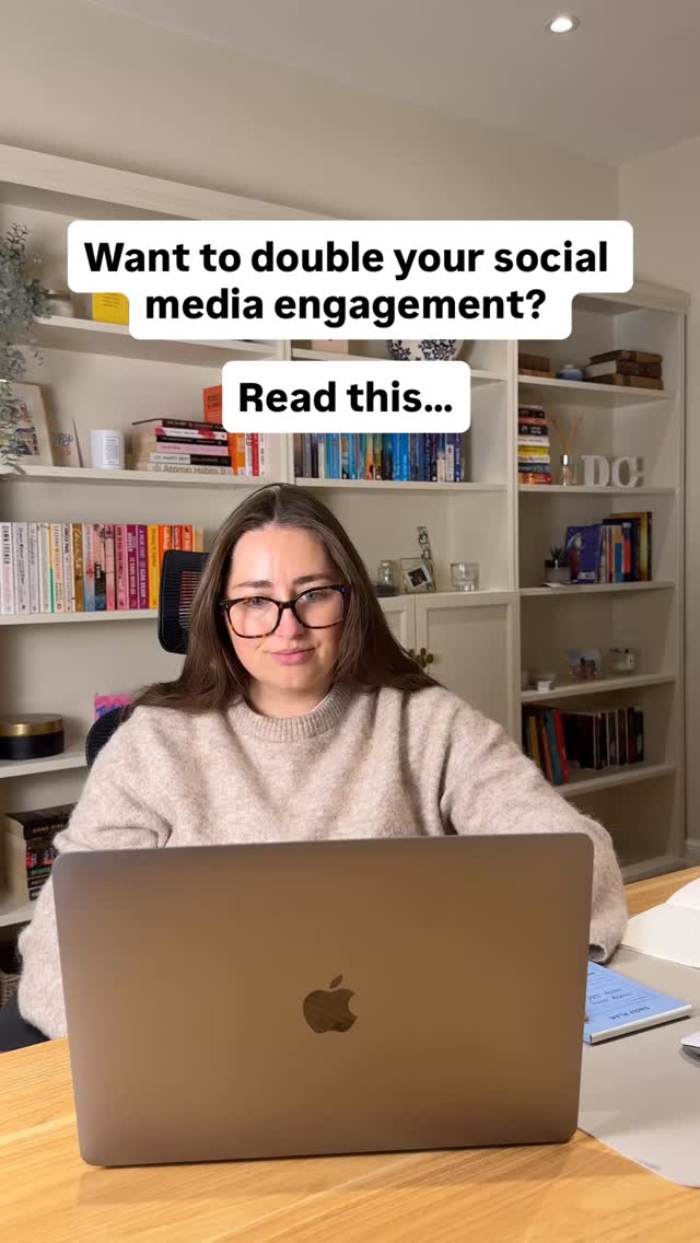 I think community engagement can single handedly have the biggest impact on your social media efforts.
Time and time again I see businesses going to all the time and effort to create great social content, keep up a consistent posting schedule, but then not put any time aside to engage with their audience.
Social media is all about being social (duhhhh).
Change your mindset from broadcasting, to having a two way conversation and nurturing your audience.
Once I actioned this for my client, we doubled our engagement.
✅ Respond to comments & mentions
✅ Go out of your way to engage with customers
✅ Be friendly and helpful in your DM’s
✅ Engage with other businesses in your target audiences world
I’d love to know how you get on, so come back and let me know!!!