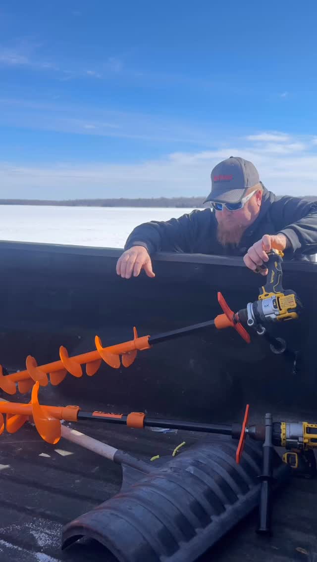 36 inches.
No extension.
No problem.
Drive fast. Drill faster.
Find fish.
#IceFishing #Hardwater #ChaseTheBite