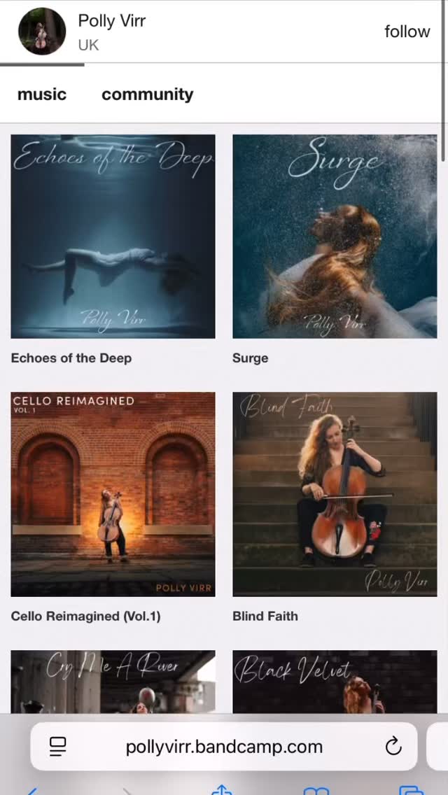 Today is BandCamp Friday! 🎉
The perfect day to support your favourite independent musicians as BandCamp waive their share and give all funds directly to the artist 🙌
Of you fancy tapping your toes to cello versions of Destiny’s Child, Shaggy, Justin Timberlake or if you’re in the mood for some atmospheric, compelling original cello sounds, check out my page! (Link in bio)
Thank you! ♥️
#bandcamp #music #cello #support